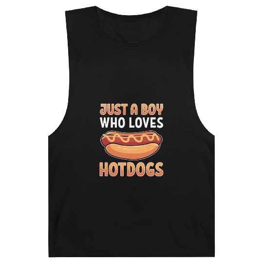 Just a Boy Who Loves Hotdogs Barnard Tanks
