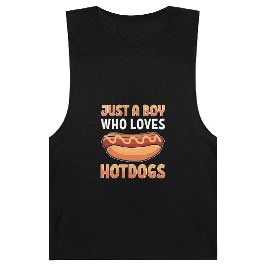 Just a Boy Who Loves Hotdogs Barnard Tanks