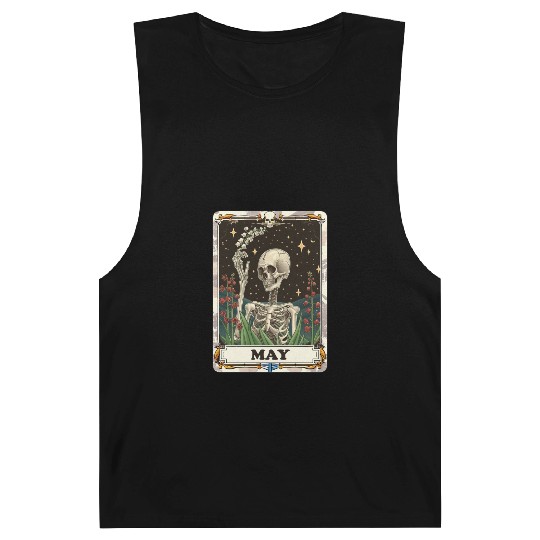 May Gothic Tarot Card - Lily of the Valley & Skele Barnard Tanks