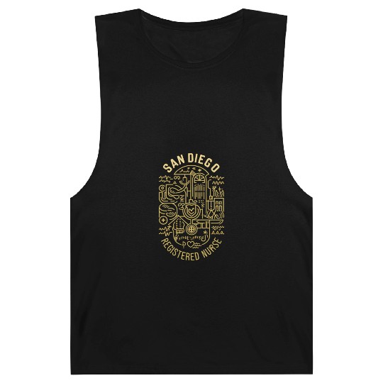 San Diego Registered Nurse Graphic Design Barnard Tanks