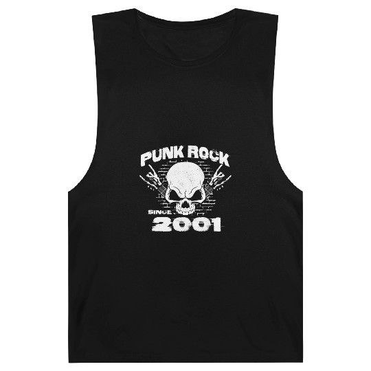 23rd Birthday - Punk Rock Since 2001 Skull Rock Barnard Tanks