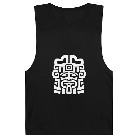 Aztec God Ancient Mythology Mictlantecuhtli Mask Barnard Tanks