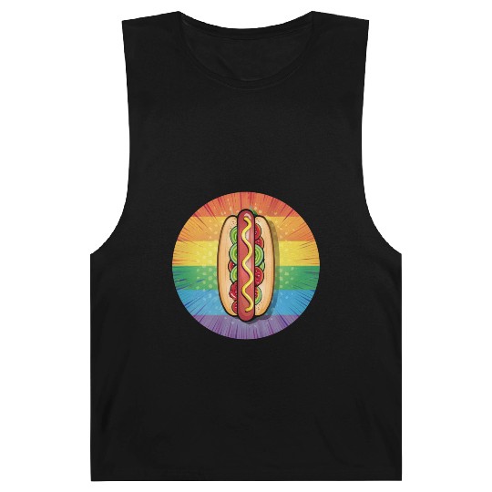 LGBTQ Hot Dog Barnard Tanks