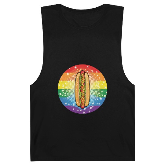 LGBTQ Hot Dog Barnard Tanks