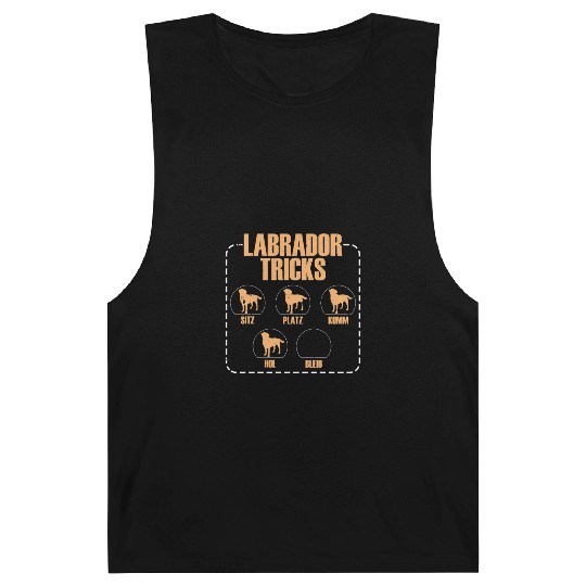 LABRADOR TRICKS Funny Labrador Retriever Dog Barnard Tanks