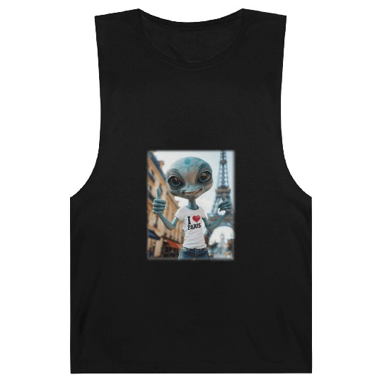 A Alien in Paris. I love Paris Barnard Tanks