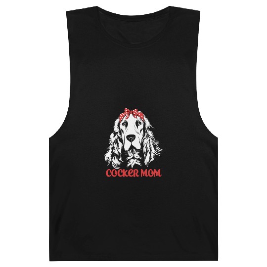 Cute Dog Hair Bow Cocker Spaniel Mom Cocker Mom Barnard Tanks