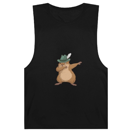 Groundhog Marmot for a Marmot lover groundhog fan Barnard Tanks