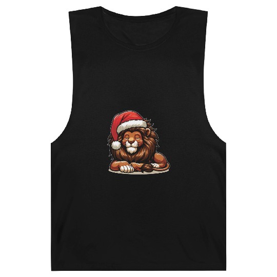 Christmas Hat Christmas Fairy Lights Lion Barnard Tanks