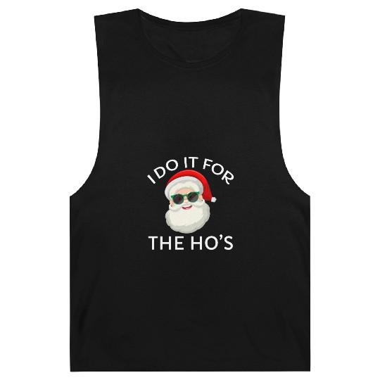I Do It for The Hos Santa Claus Christmas Party Barnard Tanks