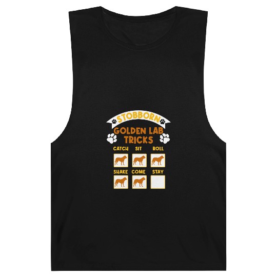 Golden Labrador STUBBORN GOLDEN LAB TRICKS Barnard Tanks