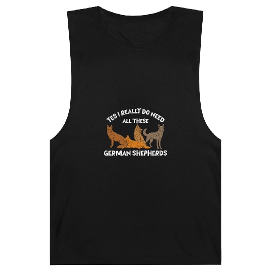 German Shepherd REALLY DO NEED ALL THESE Barnard Tanks