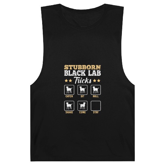 Labrador STUBBORN BLACK LAB TRICKS Labrador Barnard Tanks