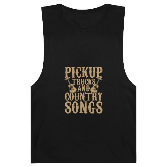 Pickup Trucks and Country Songs Western Cowboy Barnard Tanks