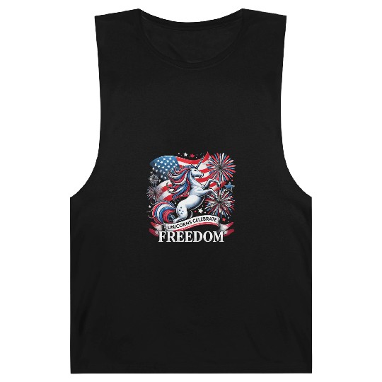 Star-Spangled Unicorn with American Pride and Barnard Tanks
