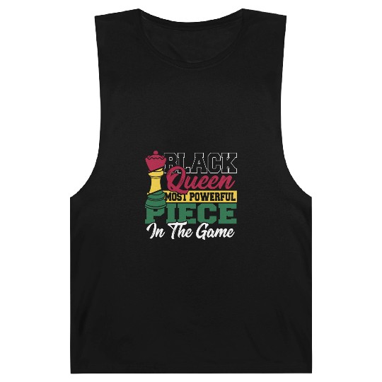 Black Queen Most Powerful Piece African American Barnard Tanks