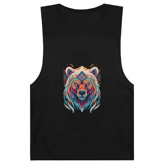Native American Spirit Wolf Barnard Tanks