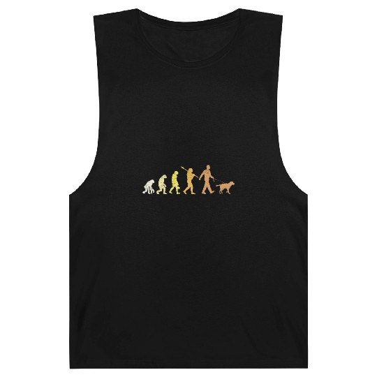 Labrador EVOLUTION Labrador Lovers Funny Barnard Tanks