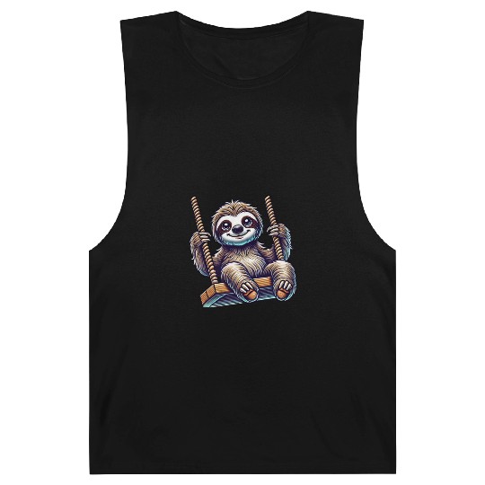 Cute sloth swing cartoon playground animal Barnard Tanks