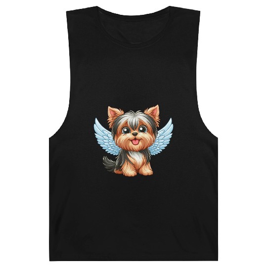 Cute Yorkshire Terrier with angel wings Barnard Tanks
