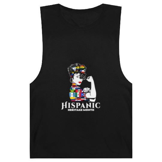 Hispanic Heritage Month Latino Countries Flag Barnard Tanks
