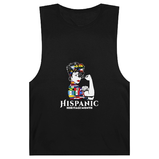 Hispanic Heritage Month Latino Countries Flag Barnard Tanks