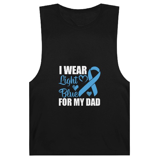 I wear Light Blue for my dad Prostate cancer Barnard Tanks