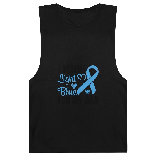 I wear Light Blue for my dad Prostate cancer Barnard Tanks