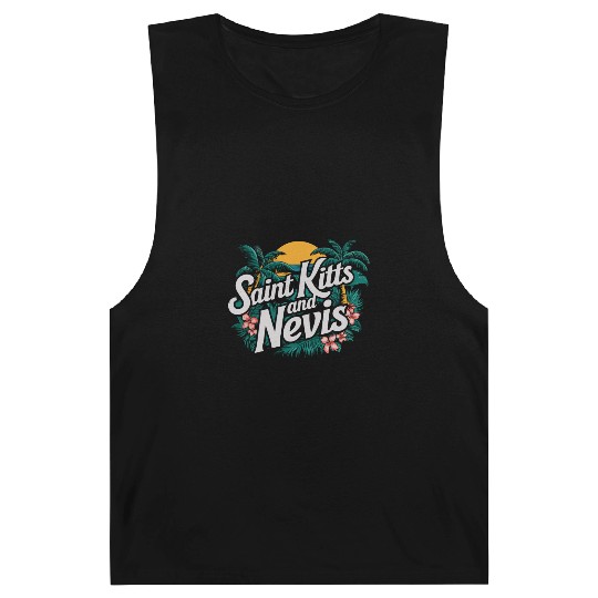 Saint Kitts And Nevis Souvenir Tropical Paradise Barnard Tanks