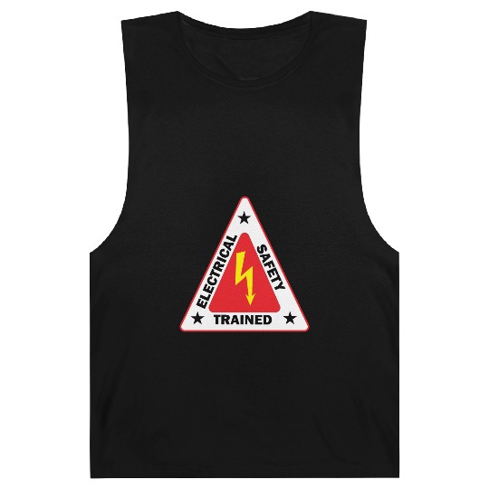 electrical Safety Trained Triangle Warning Sign Barnard Tanks