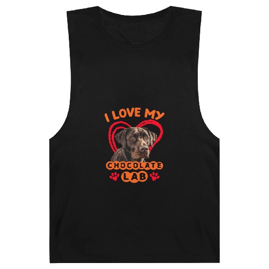 Brown Labrador I LOVE MY CHOCOLATE LAB Owner Barnard Tanks