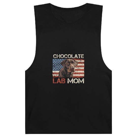 Labrador Retriever CHOCOLATE LAB MOM Labrador Barnard Tanks