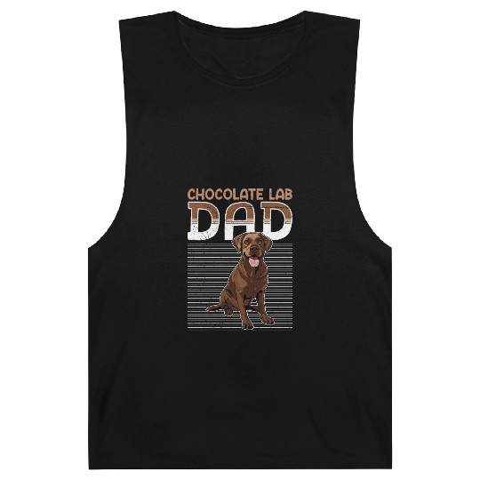 Labrador CHOCOLATE LAB DAD Labrador Owner Barnard Tanks
