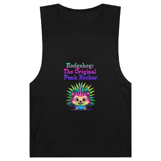 Cute Punk Rock Hedgehog: The Original Rebel Barnard Tanks