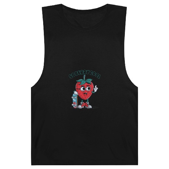 Groovy So Berry Cool Fruit Lover Strawberry Barnard Tanks