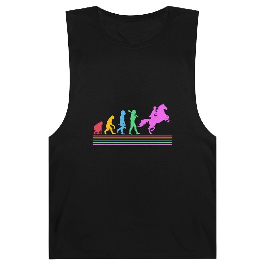 Retro Equestrian Riding Horse Racing Evolution Barnard Tanks