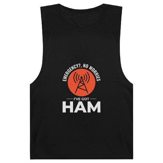 Amateur Ham Radio Operator Radio Waves Funny Barnard Tanks
