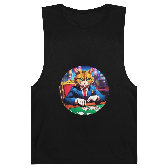 The Gambler Cat's Blackjack Night Barnard Tanks