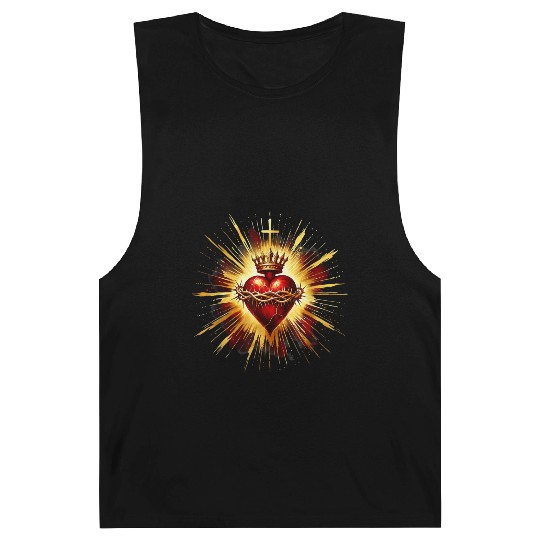 Sacred Heart Jesus Catholic Devotion Barnard Tanks
