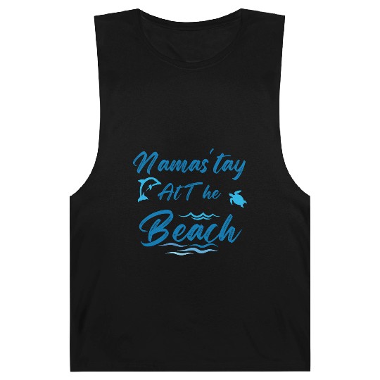 Summer, Beach, Yoga Barnard Tanks