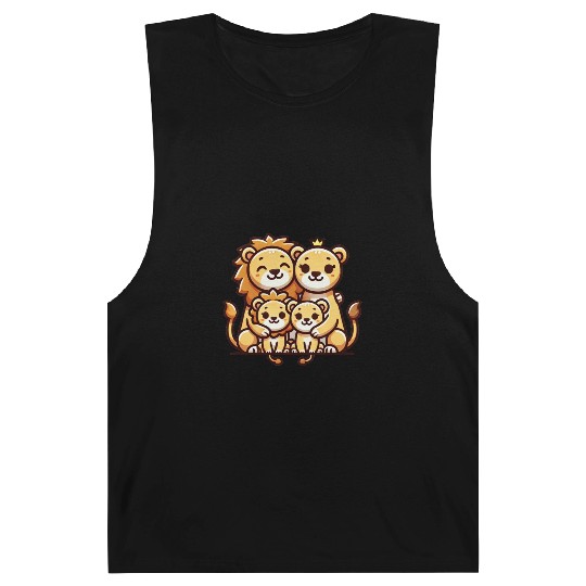 Lion Family Mother And Father With Two Children Barnard Tanks