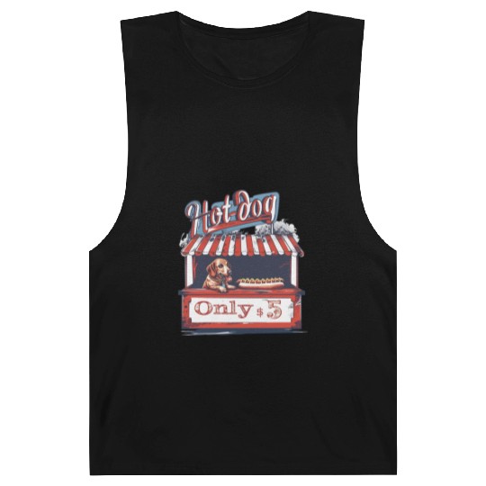 Dachshund Dog in a Hot-Dog Stand Wiener Barnard Tanks