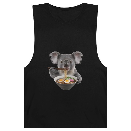 Koala Eating Ramen Realistic Barnard Tanks