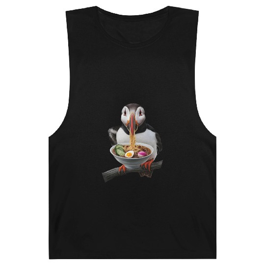 Atlantic Puffin Eating Ramen Realistic Barnard Tanks