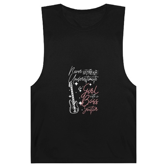 Never underestimate a girl with a bass guitar Barnard Tanks
