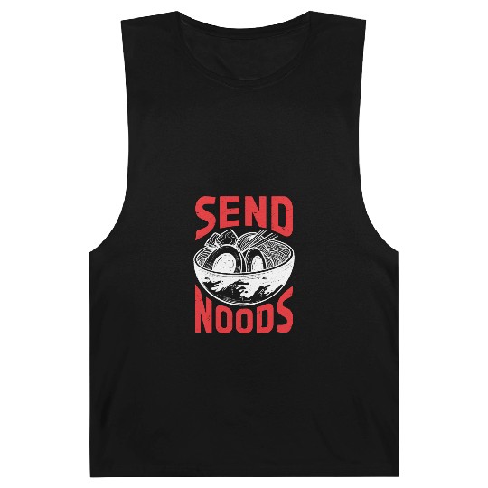 Send Noods Funny Japanese Ramen Noodle Barnard Tanks