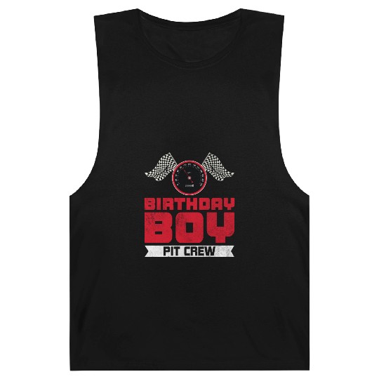 Birthday Boy Pit Crew Racing Race Car Costume Barnard Tanks