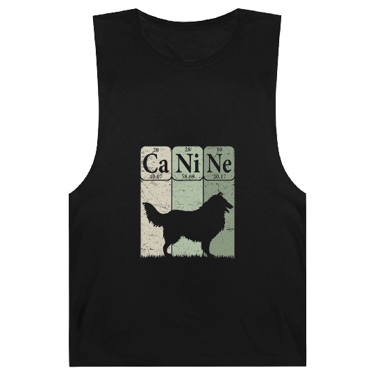 Rough Collie Periodic Table Elements Dog Lover Barnard Tanks