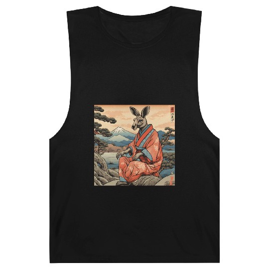 Retro Kangaroo Prank Design Barnard Tanks