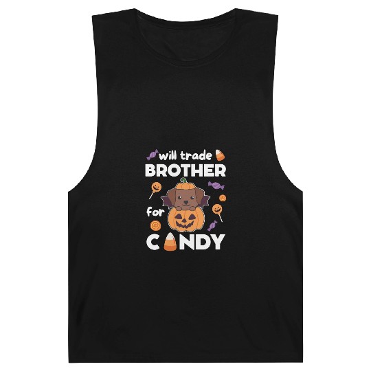 Labrador Halloween Trade Brother For Candy Barnard Tanks